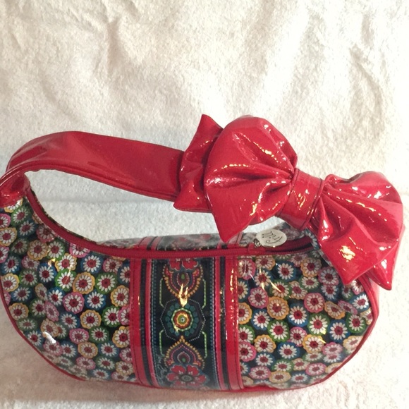 Vera Bradley Vinyl Frill Purse - Picture 7 of 8